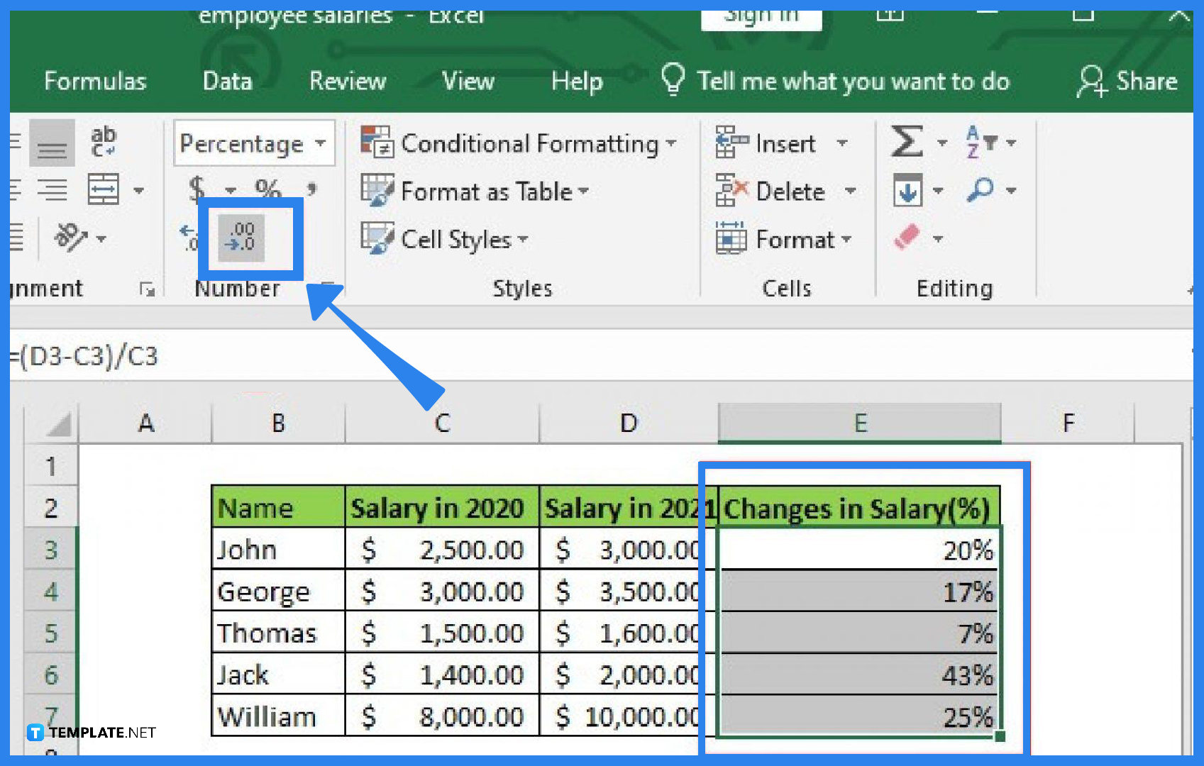 How To Calculate Percentage In Excel For Entire Column Printable