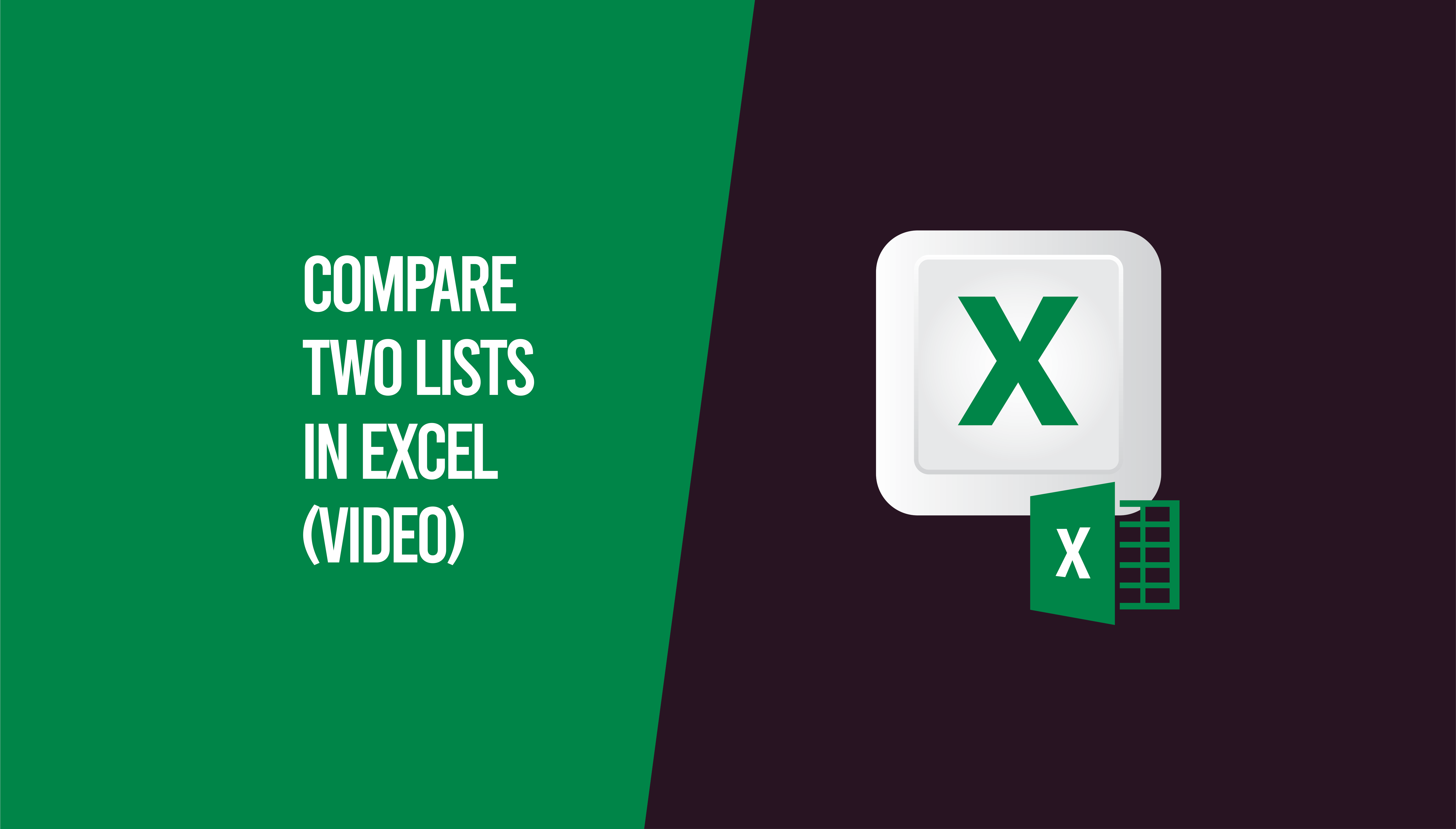 How To Compare Two Lists In Excel Excel Nerds