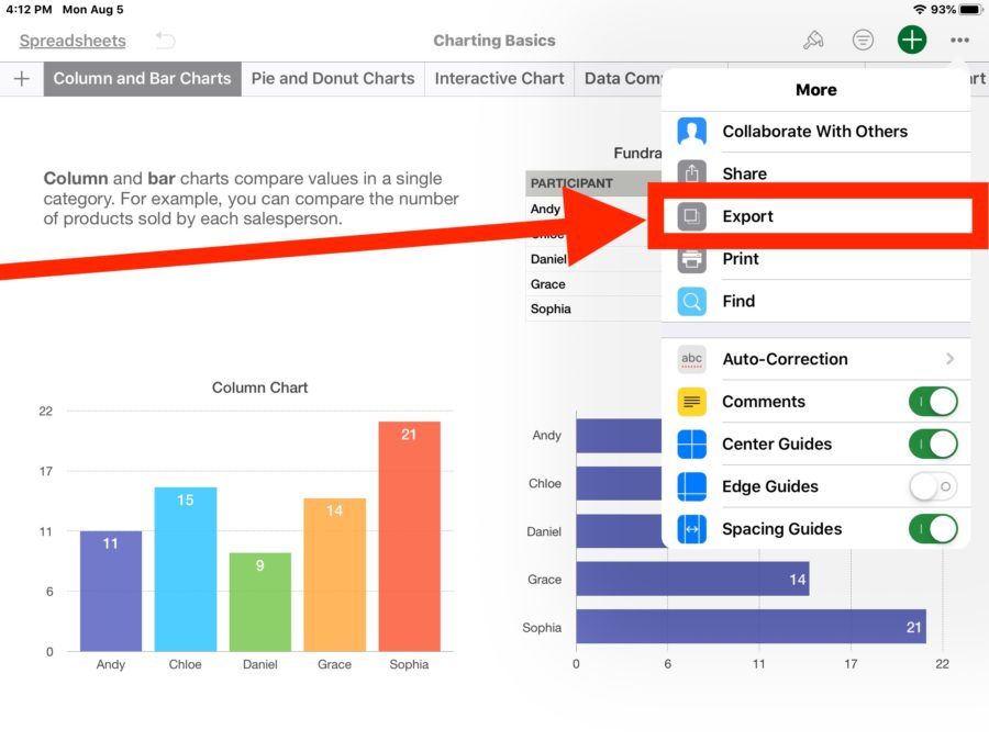 How To Convert A Numbers File To Excel On Mac Iphone And Ipad