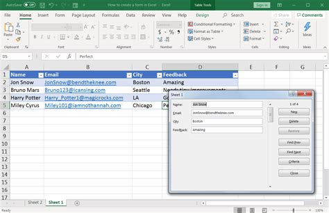 How To Create A Form In Excel Flory Witabir