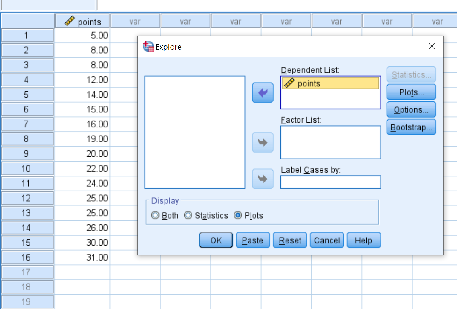 How To Create A Stem And Leaf Plot In Spss Ez Spss Tutorials