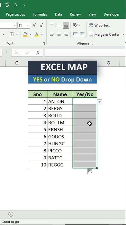 How To Create Yes No Drop Down In Excel Ms Excel Tutorial Youtube