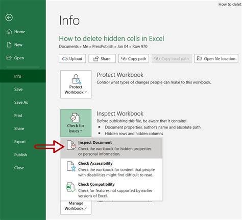 How To Delete Hidden Cells In Excel Spreadcheaters