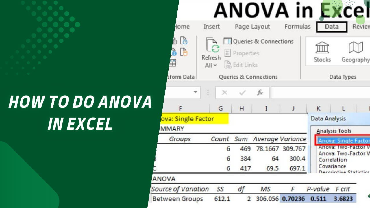 How To Do An Anova In Excel Capitalgas