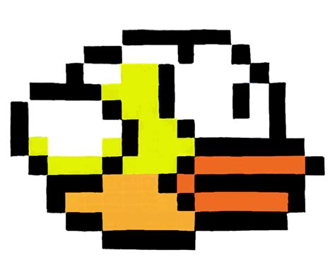 How To Draw Flappy Bird With Pixels In Easy Steps How To Draw Dathow To Draw Dat