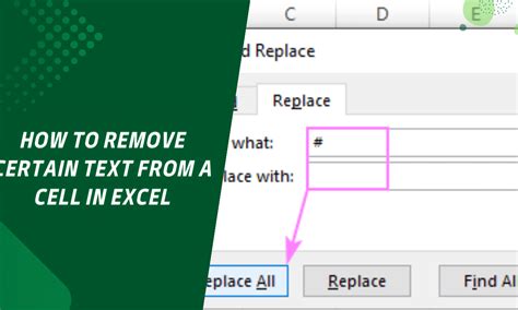 How To Easily Remove Specific Text From Cells In Excel