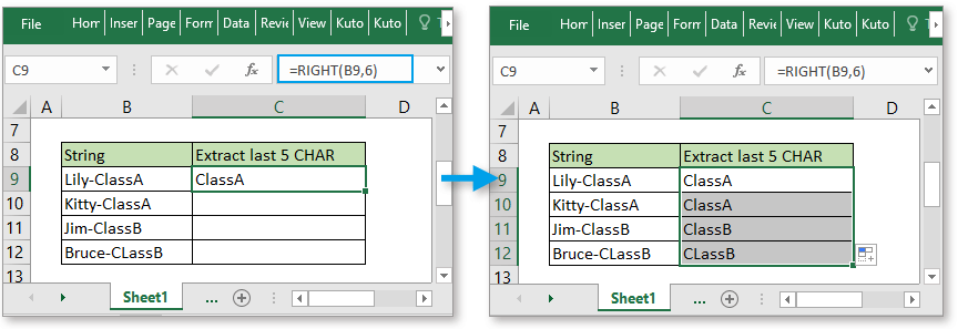 How To Extract Part Of Text String From An Excel Cell Youtube