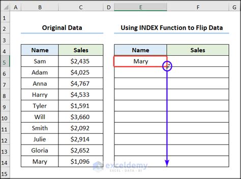 How To Flip Table In Excel 2 Quick Ways Exceldemy