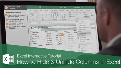 How To Hide Amp Unhide Columns In Excel Customguide