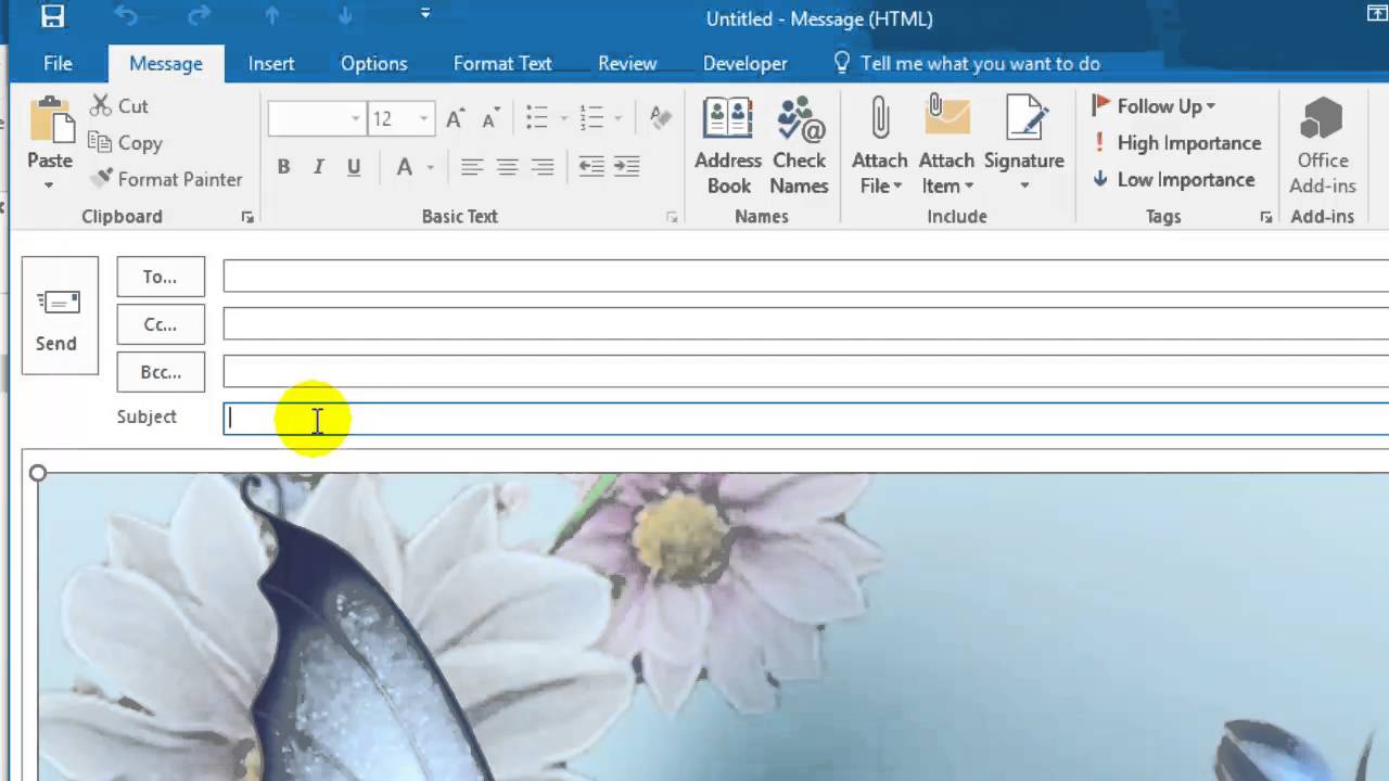 How To Insert Or Embed An Outlook Mail In Excel Youtube