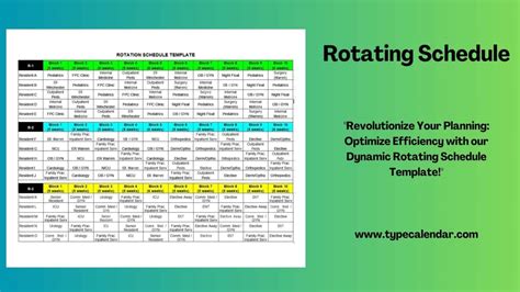 How To Make A Rotating Shift Schedule In Excel