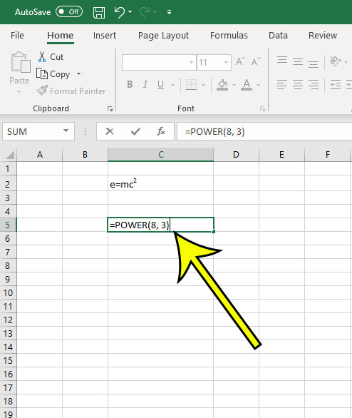 How To Make An Exponent In Excel Live2tech