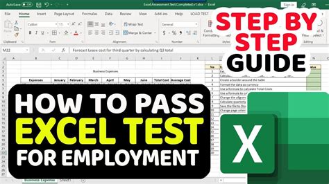 How To Pass Excel Assessment Test For Job Applications Step By Step