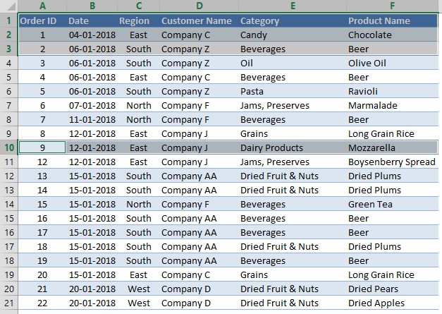 How To Select Multiple Cells In Ms Excel Quickexcel