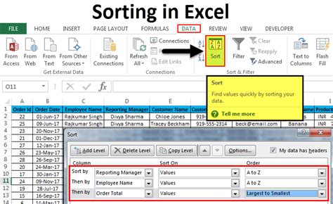 How To Sort Data In Excel Organize Your Data In A Few Flicks