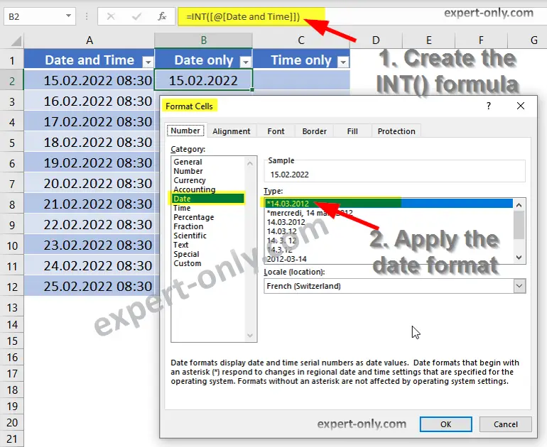 How To Split Date And Time In Excel