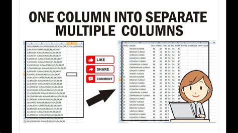 How To Split One Column Into Multiple Columns In Excel