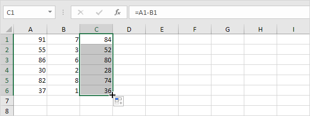 How To Subtract Columns In Excel 6 Easy Methods Exceldemy