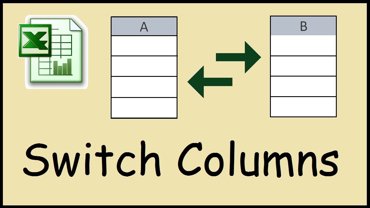 How To Switch Cells In Excel How To Switch Two Columns In Excel Youtube