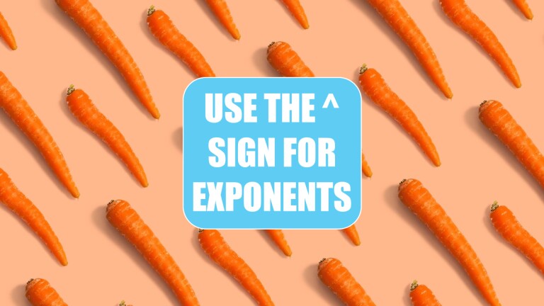 How To Use Exponents In Excel