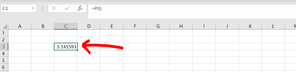 How To Write Pi In Excel Spreadcheaters