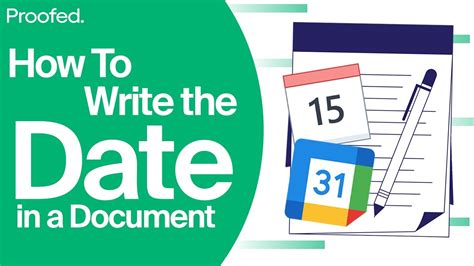 How To Write The Date In A Document Proofed Youtube