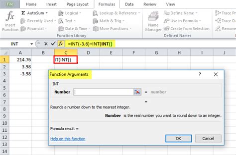 Int Excel Function Examples How To Use Integer Formula