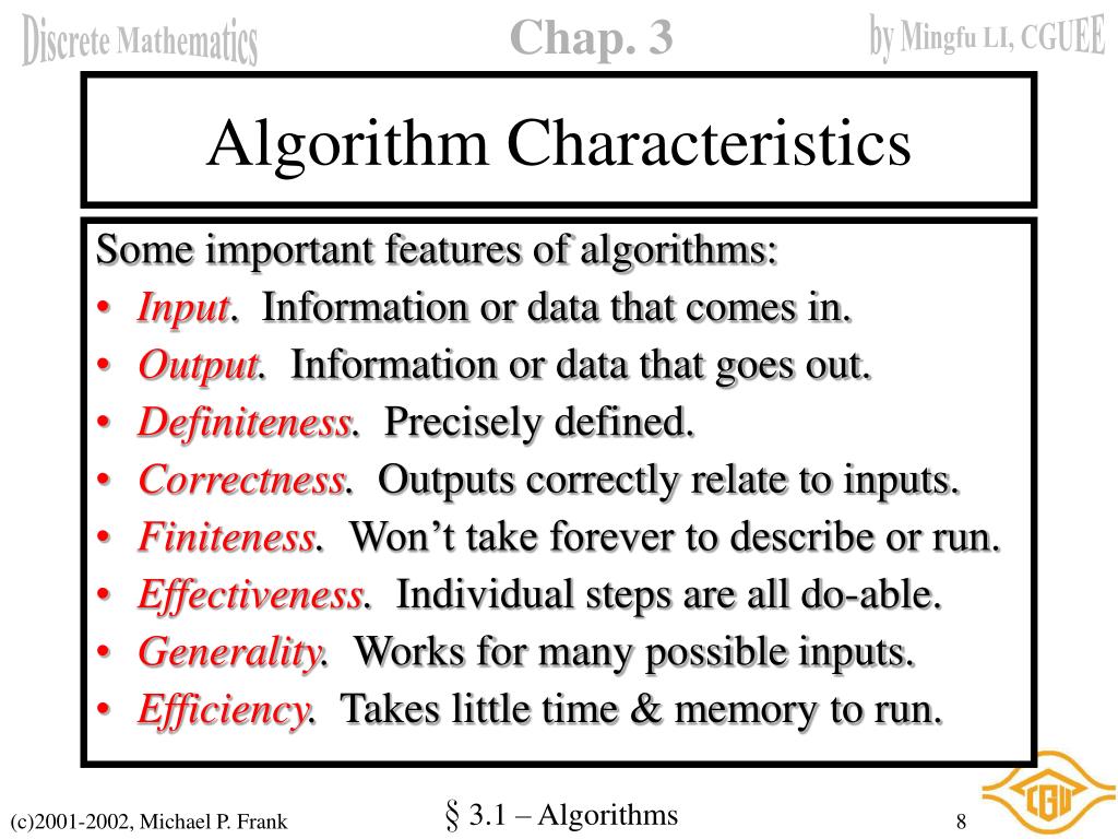 Introduction To Algorithms Characteristics Of Algorithm Algorithm