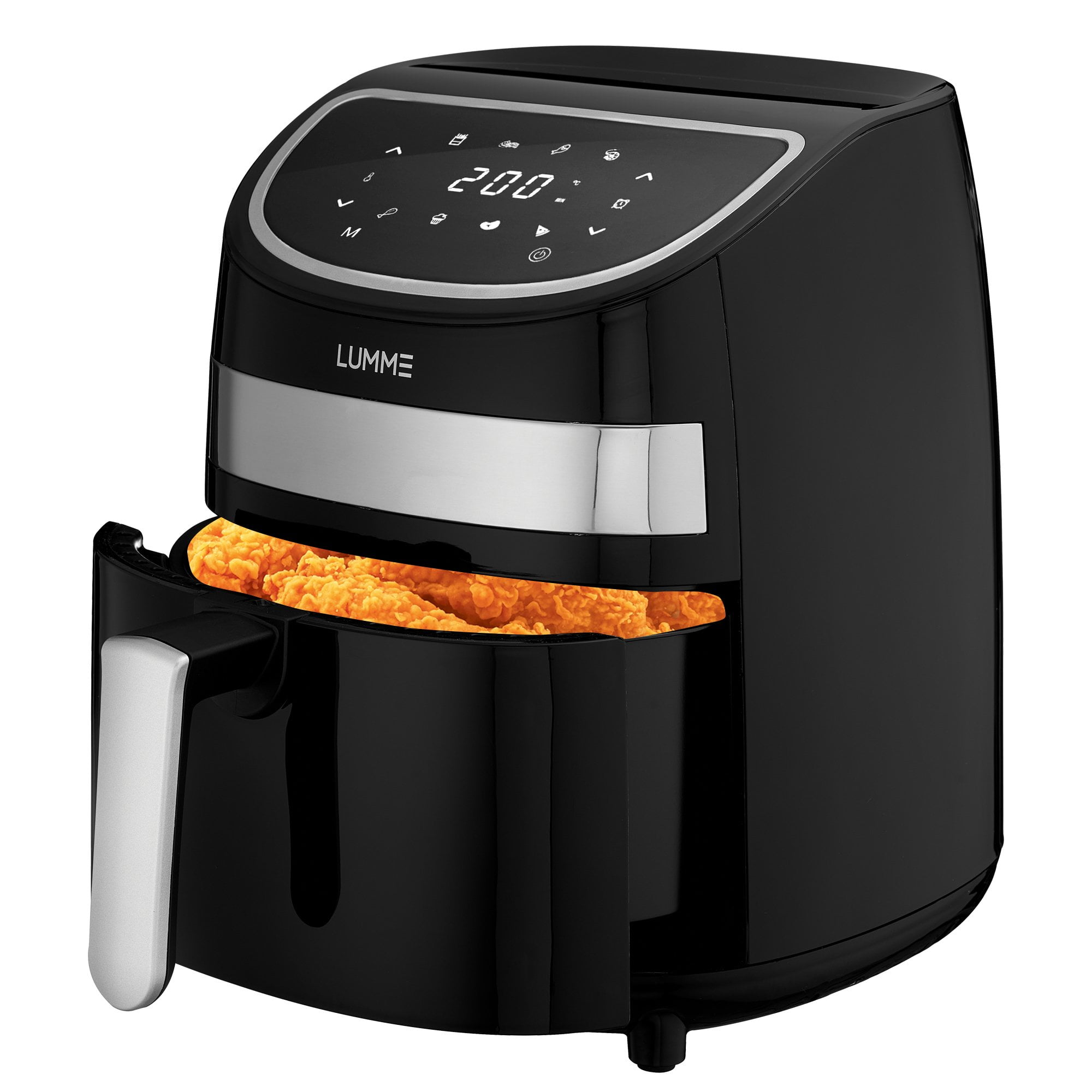 Lumme Air Fryer Digital 3 7 Quarts Touch Screen Air Fryer Oven W Space