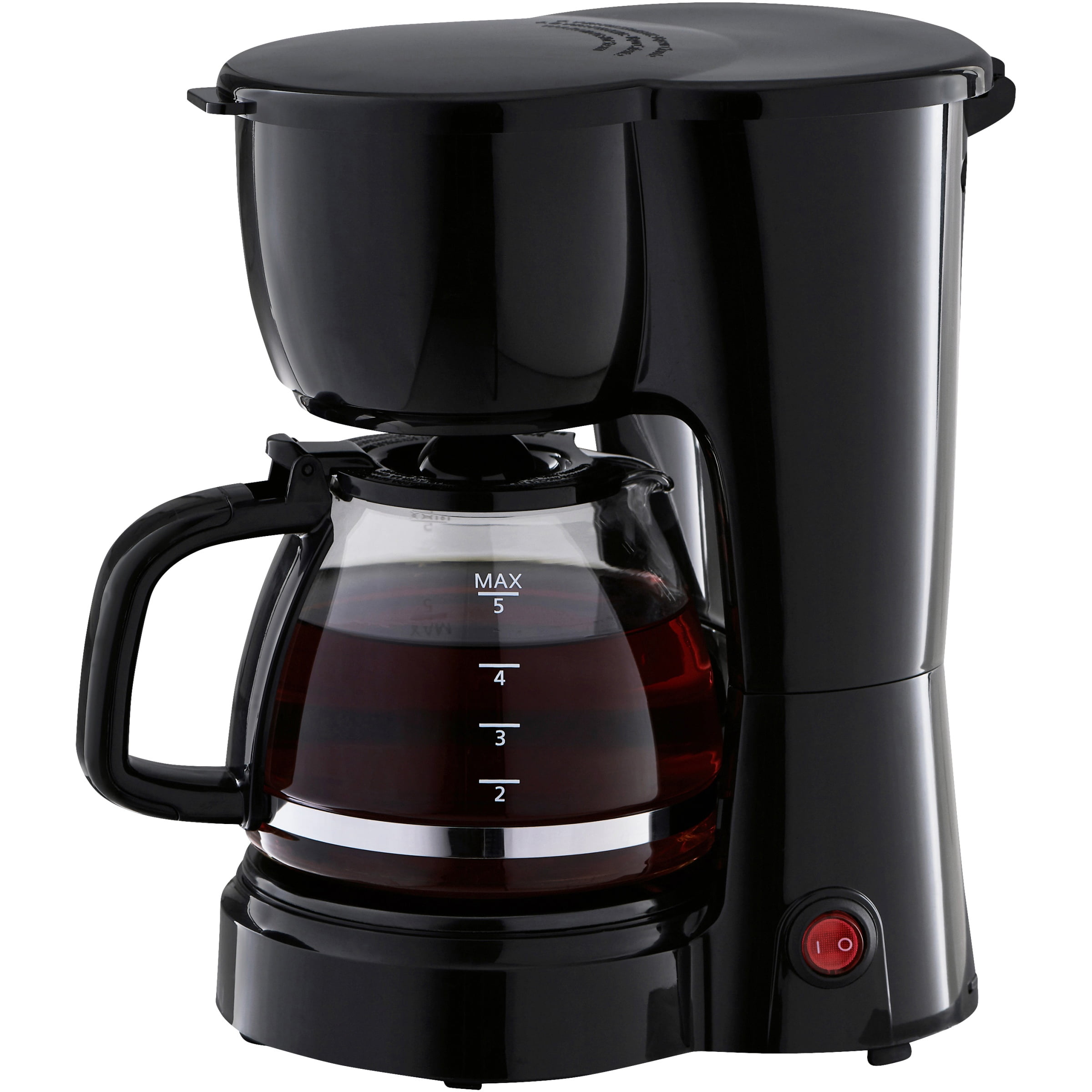 Mainstays Black 5 Cup Drip Coffee Maker Walmart Com