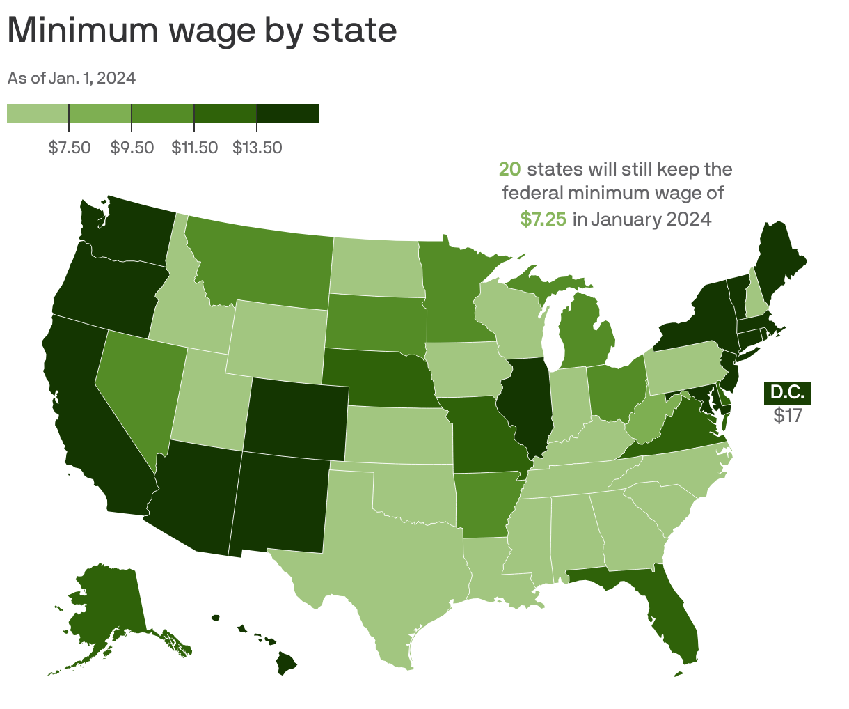 Map Minimum Wage By Us State Tony Mapped It