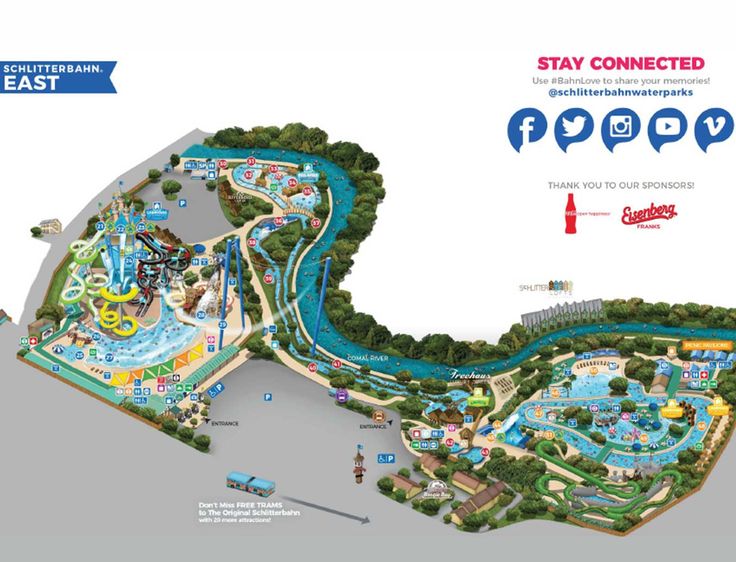 Map Of Schlitterbahn New Braunfels Water Park