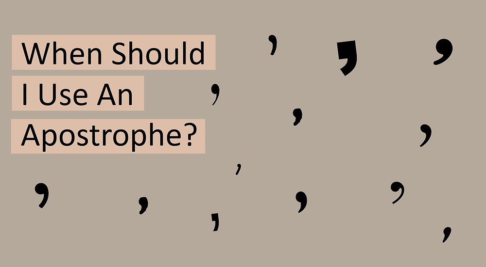 Mastering Apostrophes Your Ultimate Guide