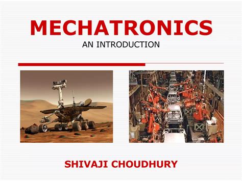 Mechatronics An Introduction