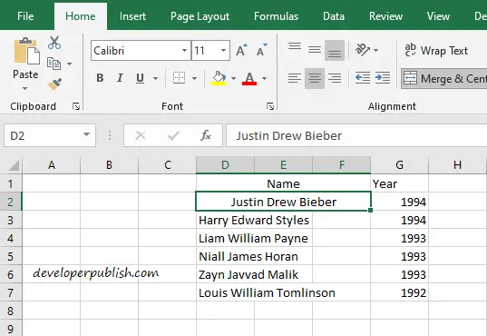 Microsoft Excel How To Merge Cells Customguide