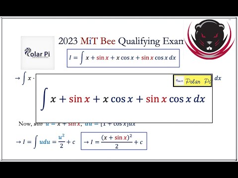 Mit Integration Bee Qualifying Exam 2023 Top Notch Solution Youtube