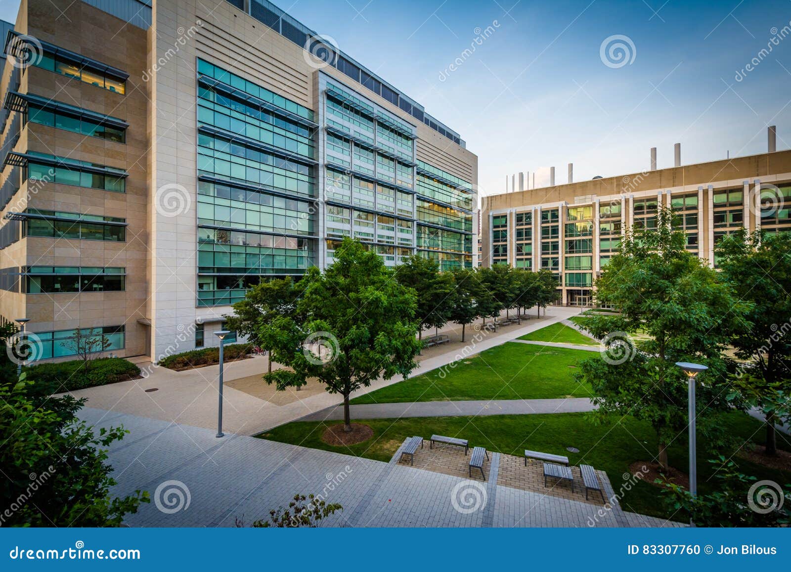 Modern Buildings At The Massachusetts Institute Of Technology In