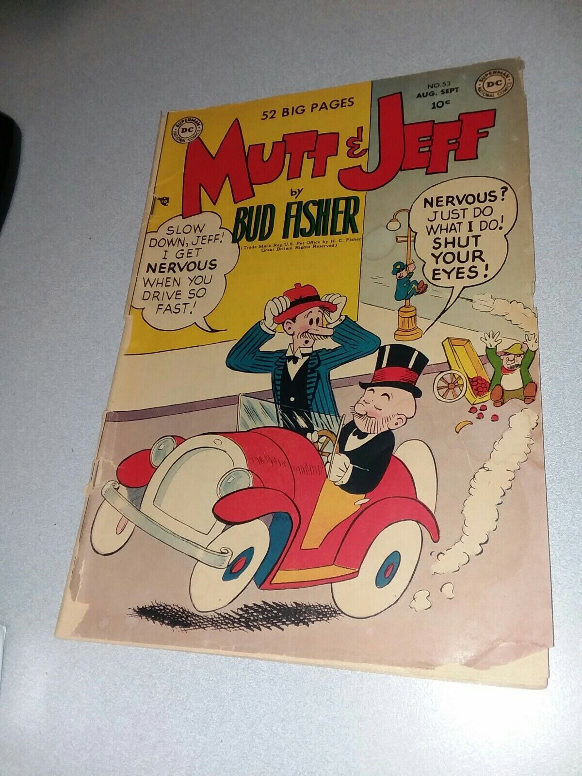 Mutt And Jeff 53 1951 Bud Fisher Golden Age Fn 1951 Comic Dta