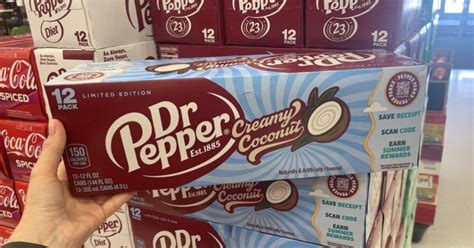 New Dr Pepper Creamy Coconut Flavor Spotted At Target Hip2save