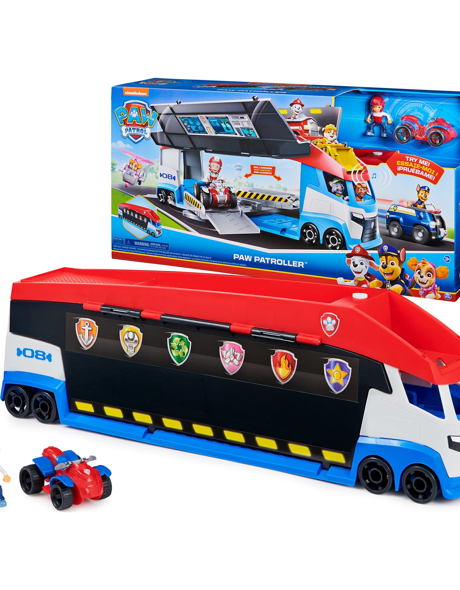 Paw Patrol Transforming Paw Patroller With Dual Vehicle Launchers