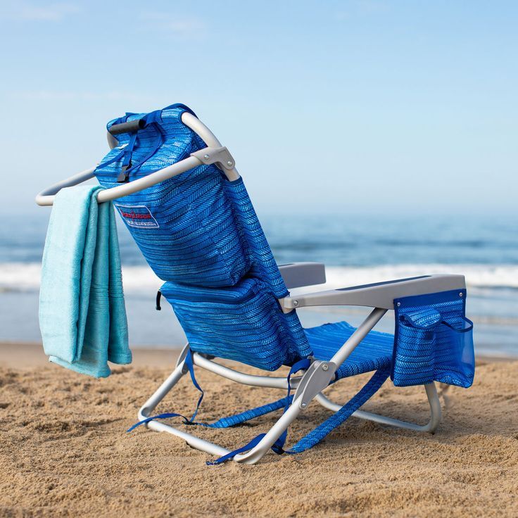 Portable Backpack Recliner High Strength Beach Chair With Adjustable