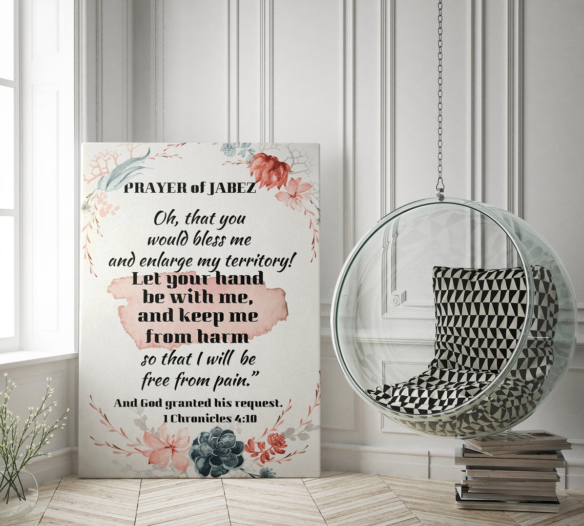 Prayer Of Jabez Digital Wall Art Scripture Verse Poster Art Instant Download Christian Home Decor Bible Verse Printable Art For Any Room Etsy