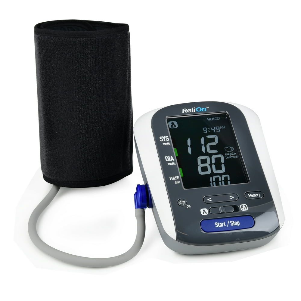 Relion Bp300 Wireless Upper Arm Blood Pressure Monitor Walmart Com