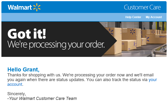 Repack Walmart Preparing Order Tracking Available Soon