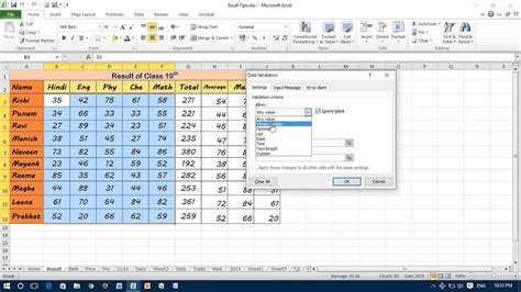 Shortcut Key For Data Validation Dialog Box In Excel Youtube