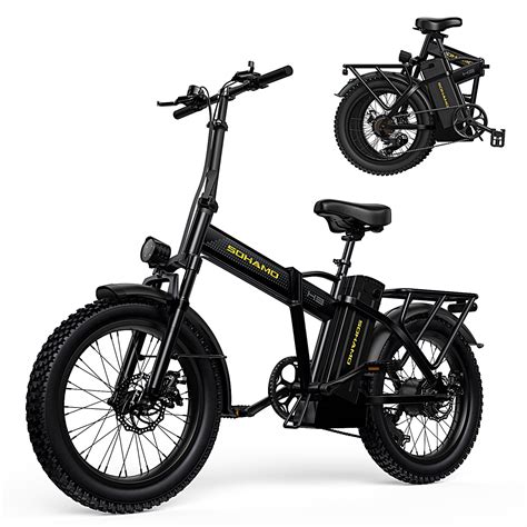 Sohamo Folding Electric Bike 750W Motor Electric Commuter Bicycle 48V