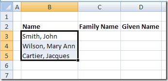 Split First And Last Names In Excel Contextures Blog