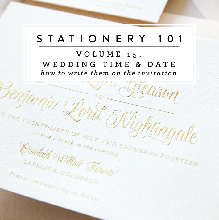 Stationery 101 Volume 15 Writing Your Wedding Date And Time Sincerely Jackie Long Island Wedding Invitations