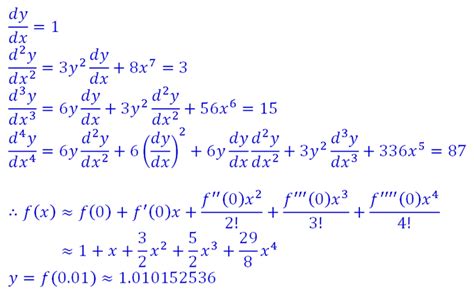 Stpm Further Mathematics T 7 2 Taylor Series