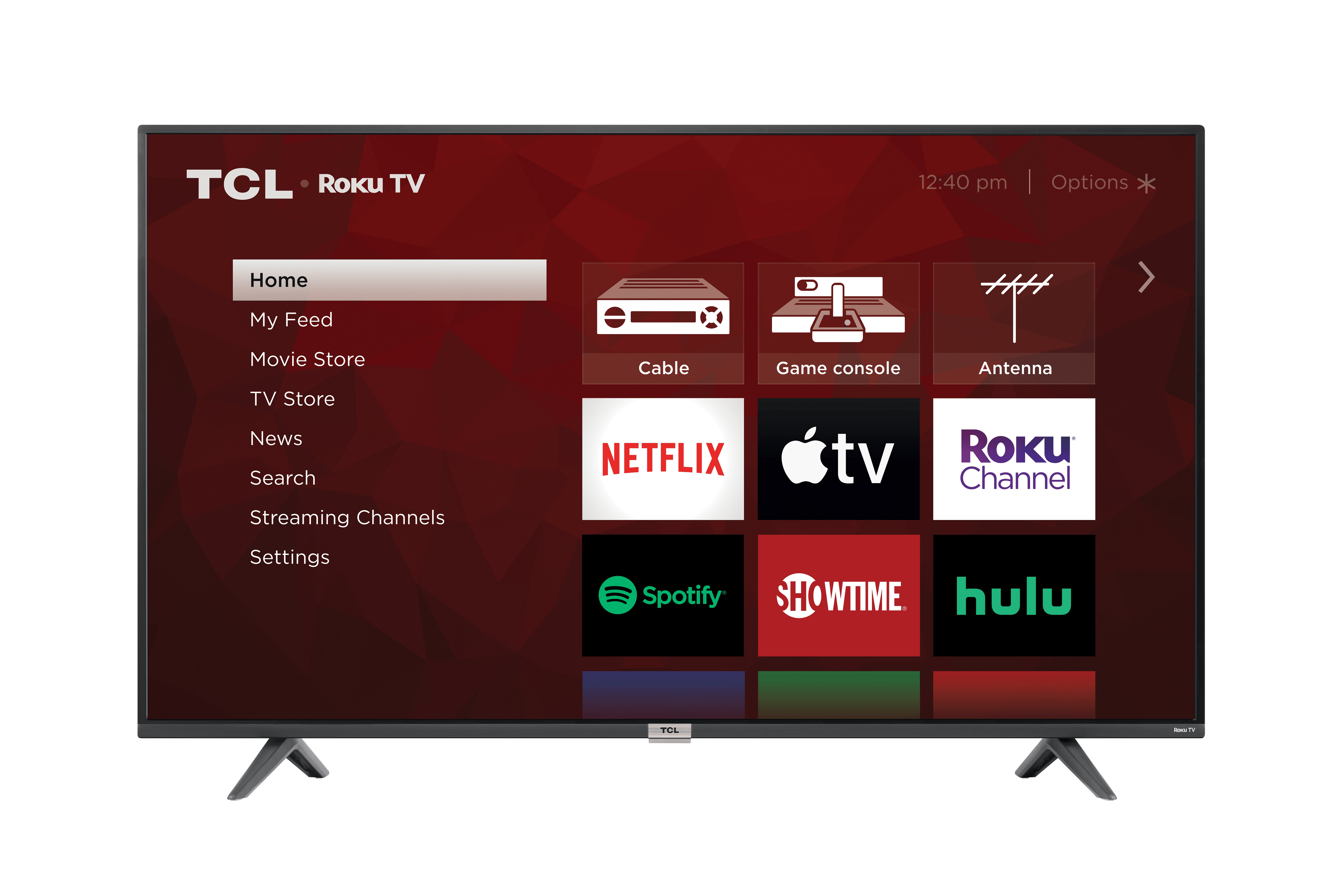 Tcl 55 Class 4 Series 4K Uhd Hdr Roku Smart Tv 55S435 Walmart Com